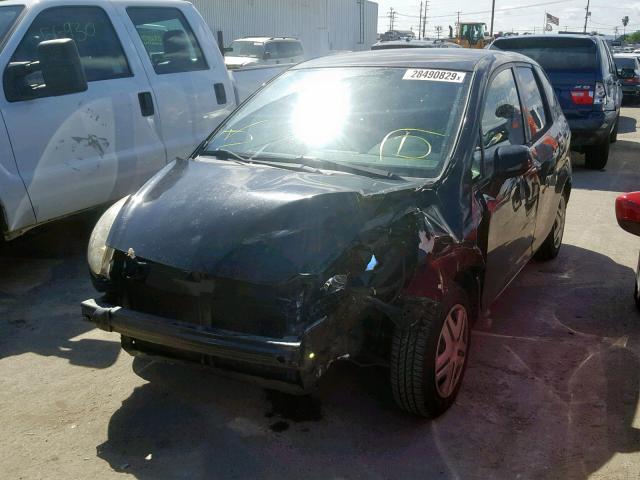 JHMGD38478S071870 - 2008 HONDA FIT BLACK photo 2