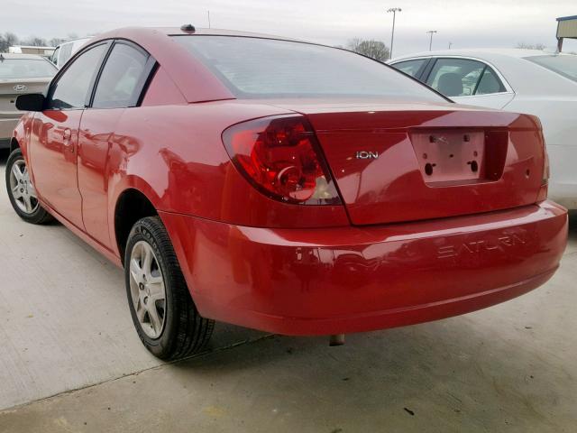 1G8AN15F77Z120497 - 2007 SATURN ION LEVEL RED photo 3