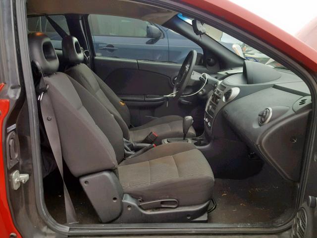 1G8AN15F77Z120497 - 2007 SATURN ION LEVEL RED photo 5