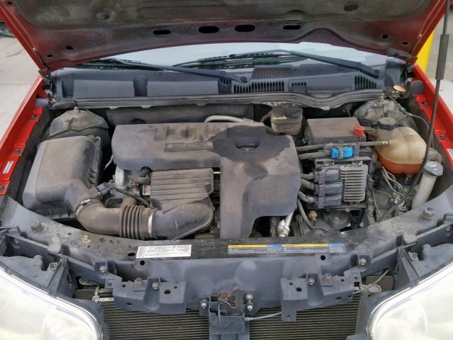 1G8AN15F77Z120497 - 2007 SATURN ION LEVEL RED photo 7