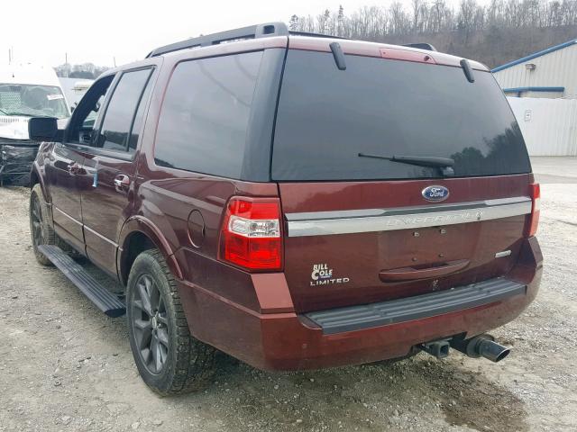 1FMJU2AT5HEA32529 - 2017 FORD EXPEDITION BROWN photo 3