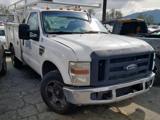 1FDWF34588EA70825 - 2008 FORD F350 SRW S WHITE photo 1