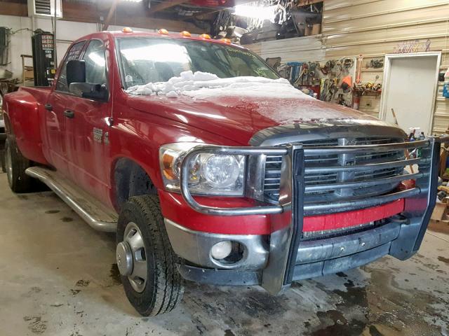 3D7MX48AX8G169196 - 2008 DODGE RAM 3500 S RED photo 1