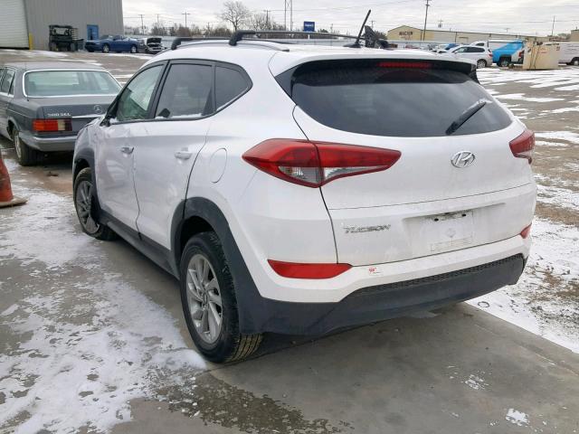 KM8J33A43GU161231 - 2016 HYUNDAI TUCSON LIM WHITE photo 3