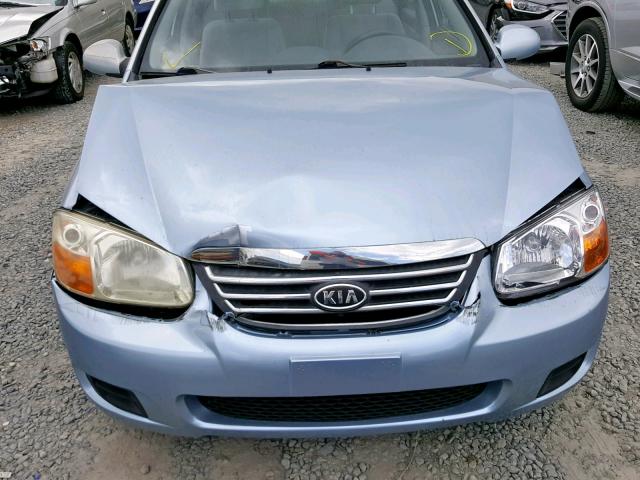 KNAFE121985574096 - 2008 KIA SPECTRA EX BLUE photo 9