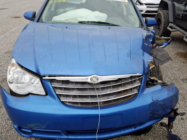 1C3LC56K98N214479 - 2008 CHRYSLER SEBRING TO BLUE photo 7