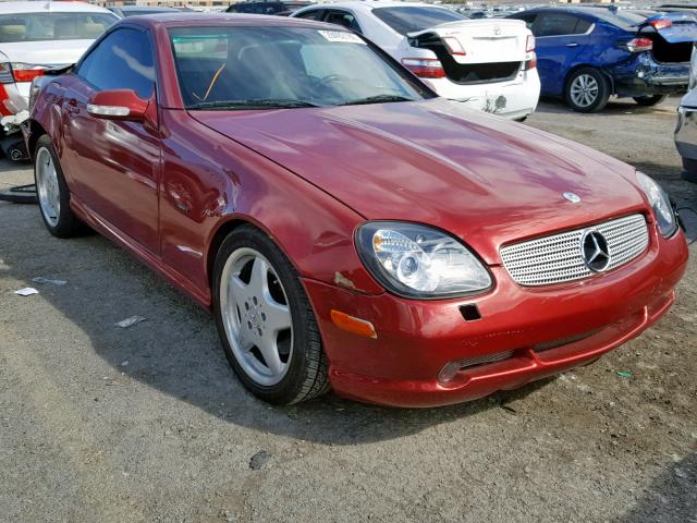 WDBKK65F61F195019 - 2001 MERCEDES-BENZ SLK 320 RED photo 1