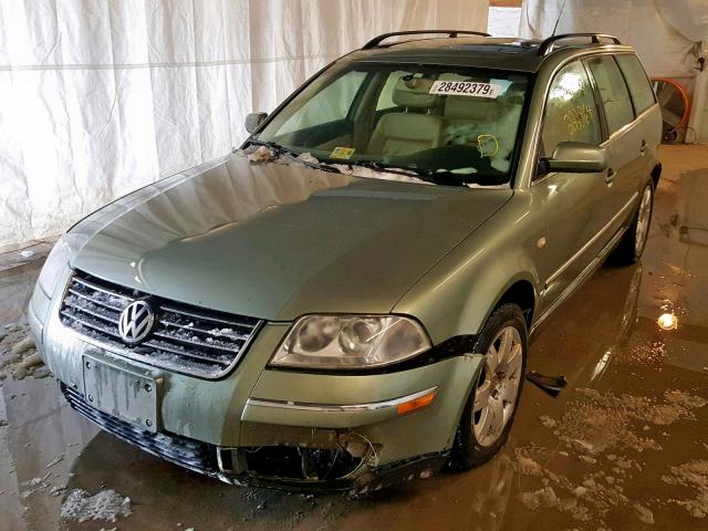 WVWWH63B93E146536 - 2003 VOLKSWAGEN PASSAT GLX GREEN photo 2