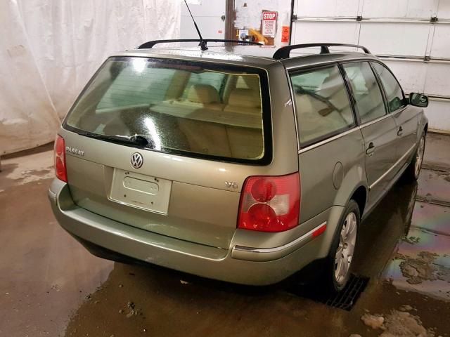 WVWWH63B93E146536 - 2003 VOLKSWAGEN PASSAT GLX GREEN photo 4