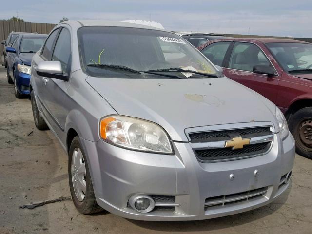 KL1TG5DEXAB046511 - 2010 CHEVROLET AVEO LT SILVER photo 1