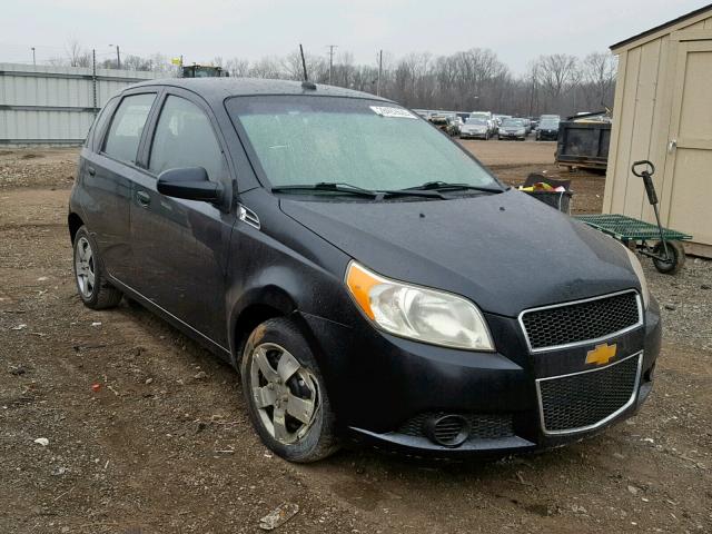 KL1TD6DE0AB125765 - 2010 CHEVROLET AVEO LS BLACK photo 1