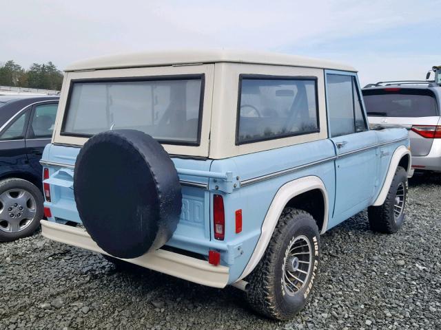 U15GLY11436 - 1977 FORD BRONCO BLUE photo 4