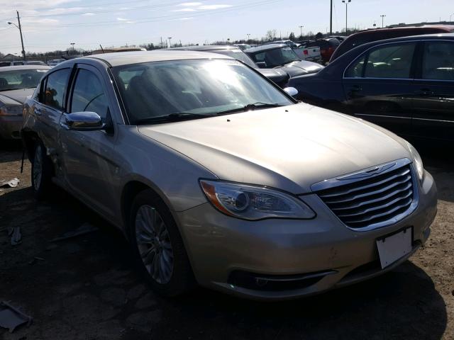 1C3CCBCGXDN706270 - 2013 CHRYSLER 200 LIMITE TAN photo 1