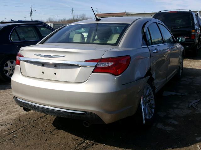 1C3CCBCGXDN706270 - 2013 CHRYSLER 200 LIMITE TAN photo 4