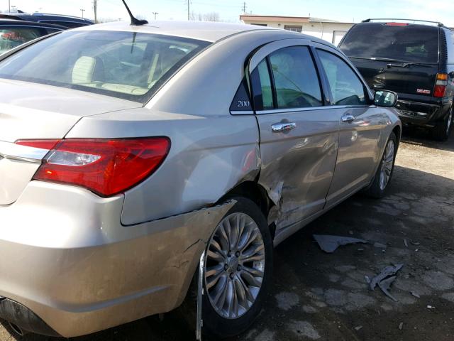 1C3CCBCGXDN706270 - 2013 CHRYSLER 200 LIMITE TAN photo 9