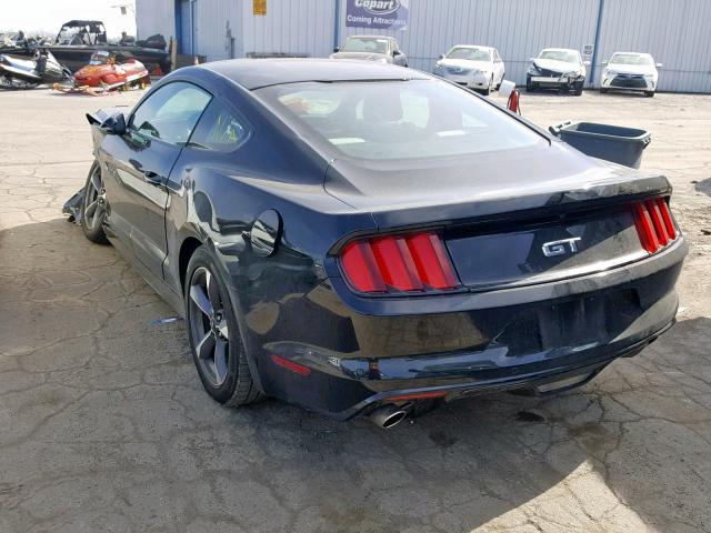 1FA6P8CF6F5305606 - 2015 FORD MUSTANG GT BLACK photo 3