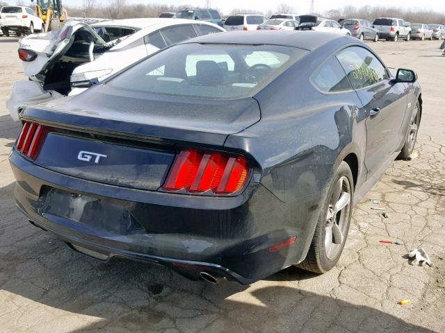 1FA6P8CF6F5305606 - 2015 FORD MUSTANG GT BLACK photo 4