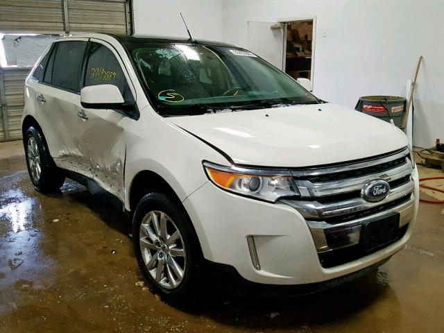 2FMDK4JC8BBA22501 - 2011 FORD EDGE SEL WHITE photo 1