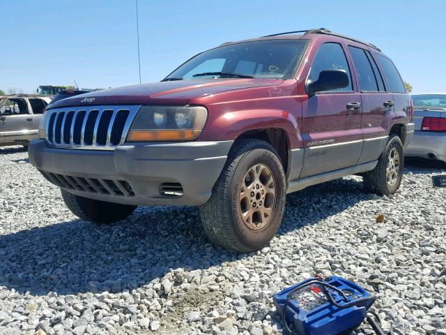 1J4G258S1XC725931 - 1999 JEEP GRAND CHER RED photo 2