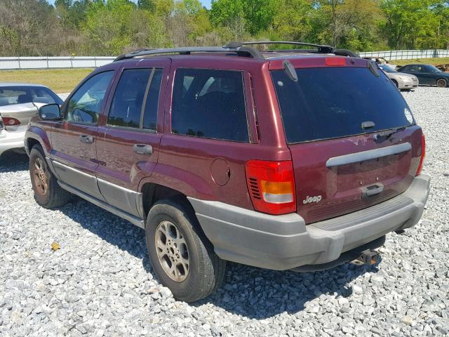 1J4G258S1XC725931 - 1999 JEEP GRAND CHER RED photo 3