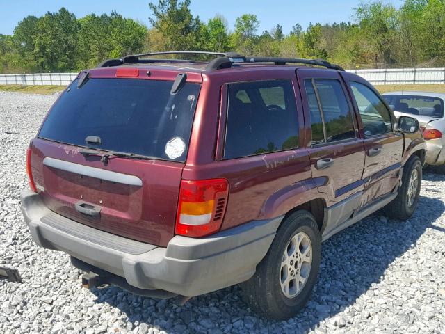 1J4G258S1XC725931 - 1999 JEEP GRAND CHER RED photo 4