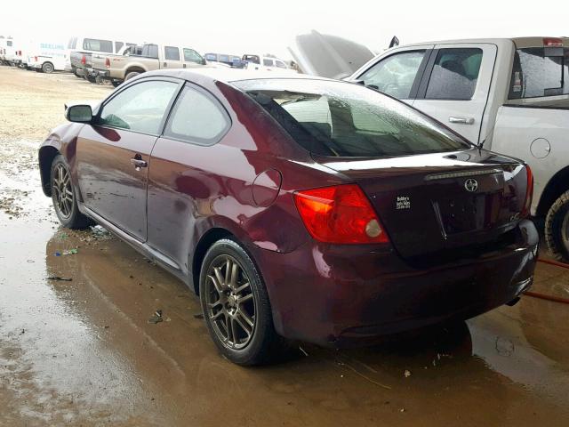 JTKDE167670190337 - 2007 TOYOTA SCION TC იასამნისფერი ფოტო 3
