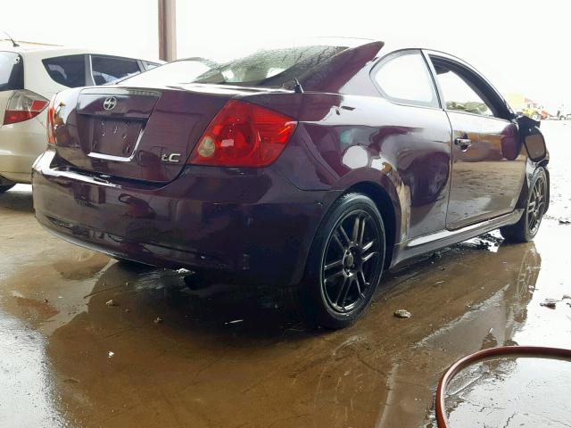 JTKDE167670190337 - 2007 TOYOTA SCION TC იასამნისფერი ფოტო 4