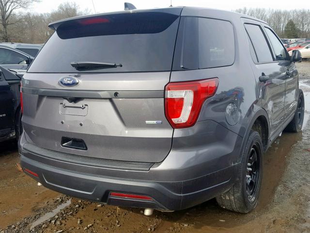 1FM5K8AR3JGA27113 - 2018 FORD EXPLORER P GRAY photo 4