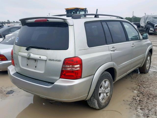 JTEGF21A830110746 - 2003 TOYOTA HIGHLANDER SILVER photo 4