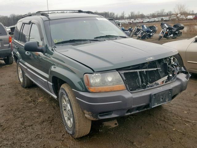 1J4GW48S4YC169940 - 2000 JEEP GRAND CHER GREEN photo 1