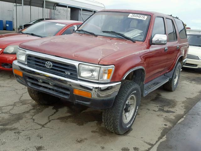 JT3VN39W9P0126632 - 1993 TOYOTA 4RUNNER VN BURGUNDY photo 2