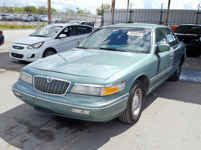 2MELM75W8VX635806 - 1997 MERCURY GRAND MARQ GREEN photo 2