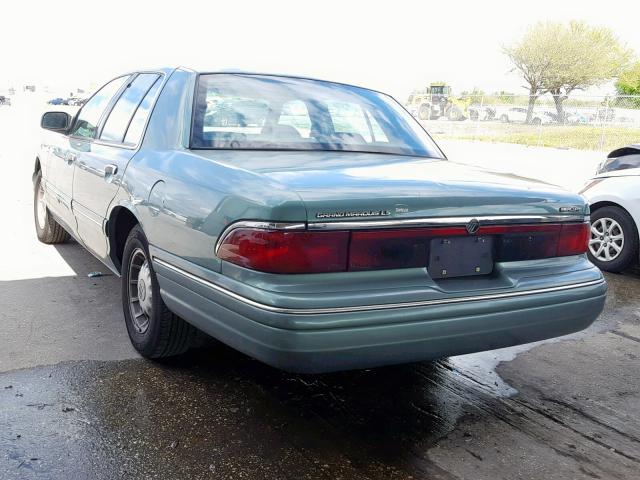 2MELM75W8VX635806 - 1997 MERCURY GRAND MARQ GREEN photo 3