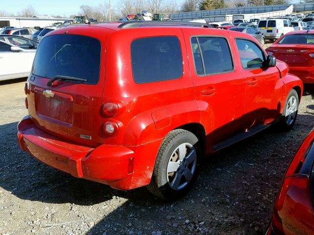 3GNBAAFW8BS588112 - 2011 CHEVROLET HHR LS Rojo foto 4