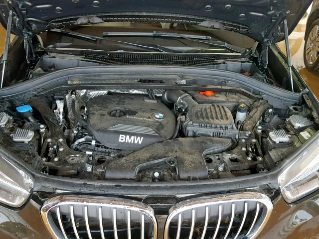 WBXHT3C39H5F68219 - 2017 BMW X1 XDRIVE2 BROWN photo 7