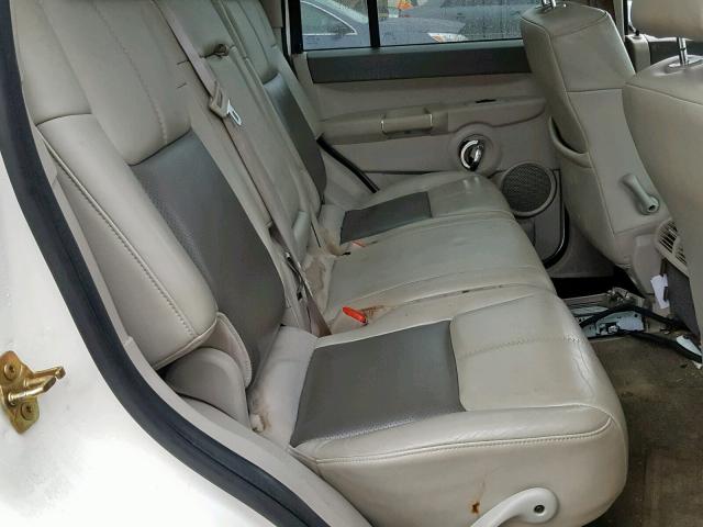 1J8HH58N86C355068 - 2006 JEEP COMMANDER WHITE photo 6