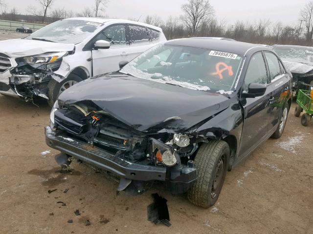 3VW2K7AJ8BM331909 - 2011 VOLKSWAGEN JETTA BASE Սև լուսանկար 2