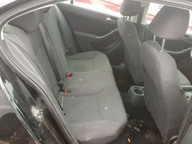 3VW2K7AJ8BM331909 - 2011 VOLKSWAGEN JETTA BASE Սև լուսանկար 6