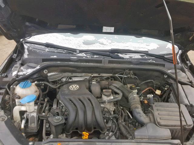 3VW2K7AJ8BM331909 - 2011 VOLKSWAGEN JETTA BASE Սև լուսանկար 7