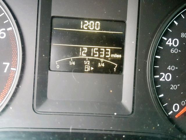 3VW2K7AJ8BM331909 - 2011 VOLKSWAGEN JETTA BASE Սև լուսանկար 8