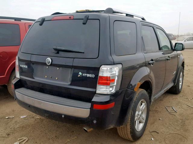 4M2CU29H98KJ18029 - 2008 MERCURY MARINER HE BLACK photo 4