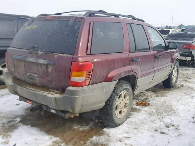 1J4GW58S5XC689178 - 1999 JEEP GRAND CHER MAROON photo 4