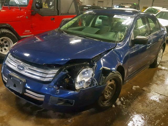 3FAHP06Z07R122717 - 2007 FORD FUSION S BLUE photo 2