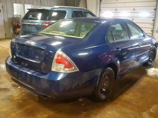 3FAHP06Z07R122717 - 2007 FORD FUSION S BLUE photo 4