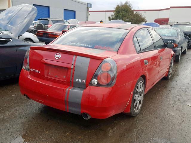 1N4BL11E65C317583 - 2005 NISSAN ALTIMA SE RED photo 4