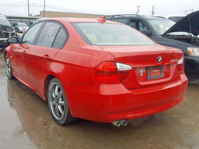 WBAVB13586PT05305 - 2006 BMW 325 I RED photo 3