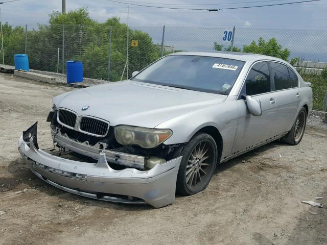 WBAGN63433DR09815 - 2003 BMW 745 LI GRAY photo 2