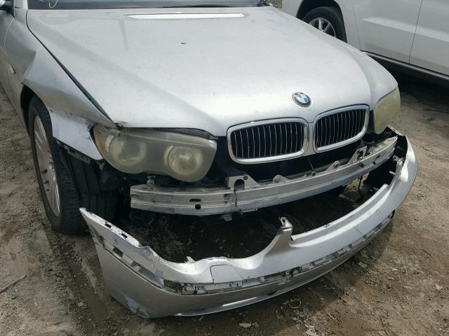 WBAGN63433DR09815 - 2003 BMW 745 LI GRAY photo 9