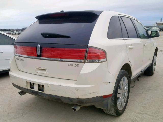 2LMDU68C88BJ20601 - 2008 LINCOLN MKX WHITE photo 4