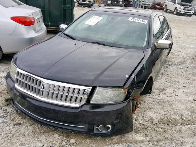 3LNHM26T38R655054 - 2008 LINCOLN MKZ BLACK photo 2